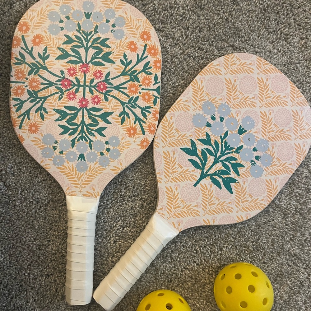 Anthropologie x Recess pickle ball paddle set NWT
